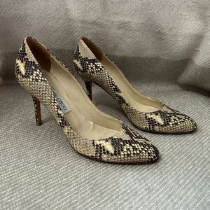 Jimmy Choo Gilbert Snakeskin Python Leather Pumps